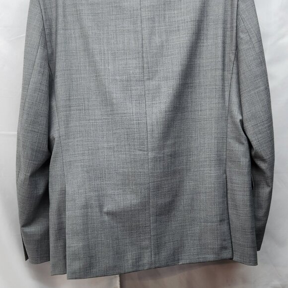 Tommy Hilfiger Suit Mens 44R Grey 2 Button 100% Wool Pants 38x30 Flat - Picture 4 of 8